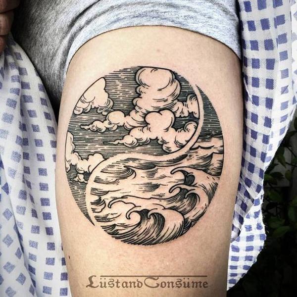 Ocean Sky Tattoo od Phil Tworavens-20