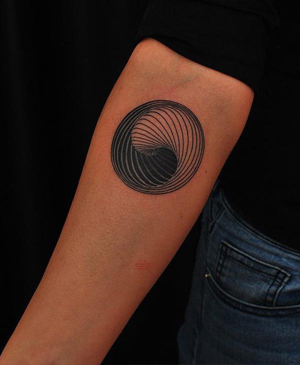 Yin Yang Unterarm Tattoo-5