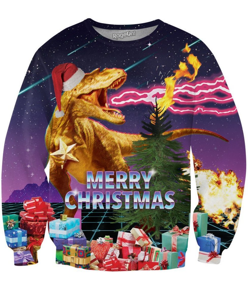 SANTASAURUS REX CREWNECK MIKINA