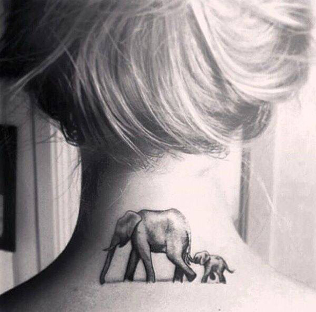 50 originálních návrhů tetování slonů. #7 je génius.
