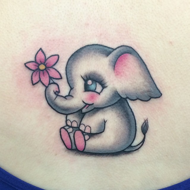 50 Original-Elefanten-Tattoo-Designs. # 7 ist Genie.