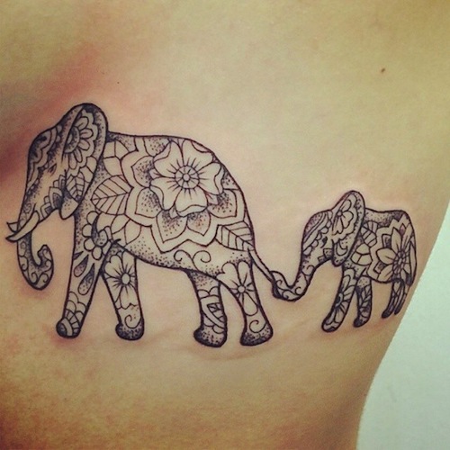 50 Original-Elefanten-Tattoo-Designs. # 7 ist Genie.