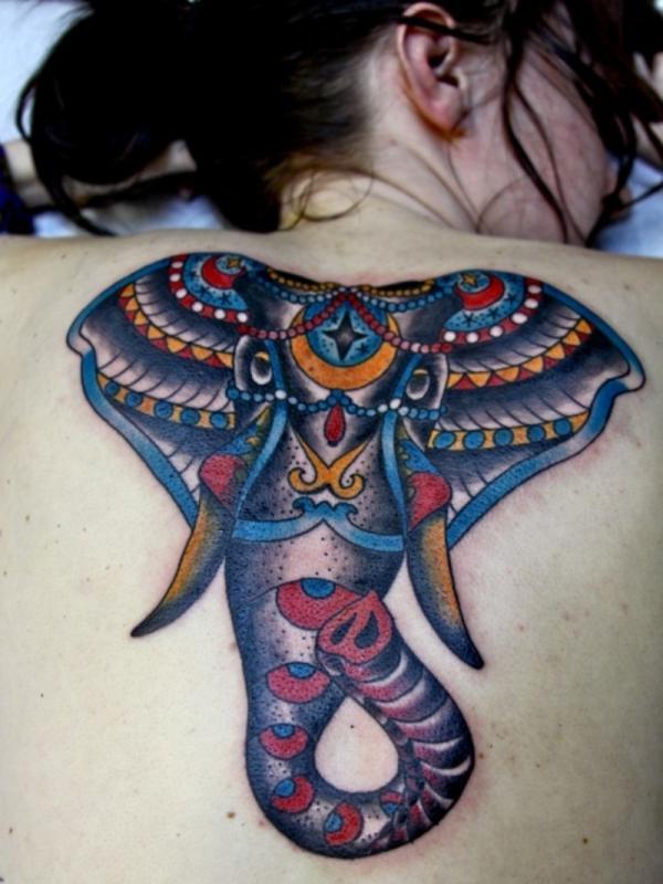 50 Original-Elefanten-Tattoo-Designs. # 7 ist Genie.