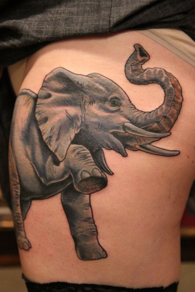 50 Original-Elefanten-Tattoo-Designs. # 7 ist Genie.