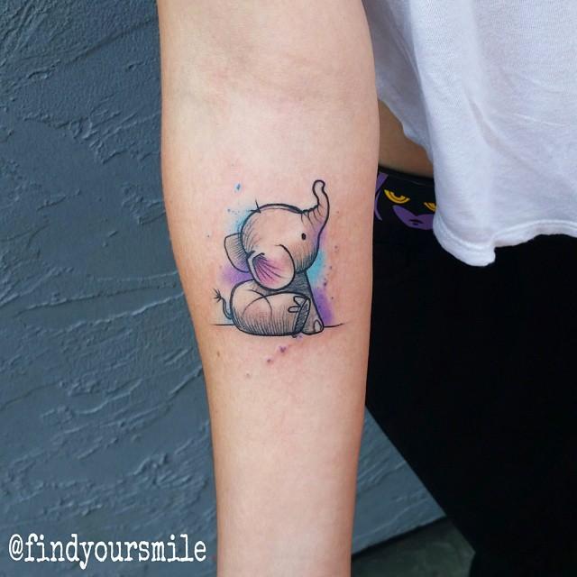 50 Original-Elefanten-Tattoo-Designs. # 7 ist Genie.