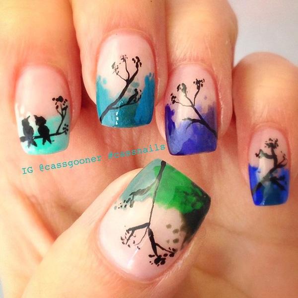 Akvarel nail art-12