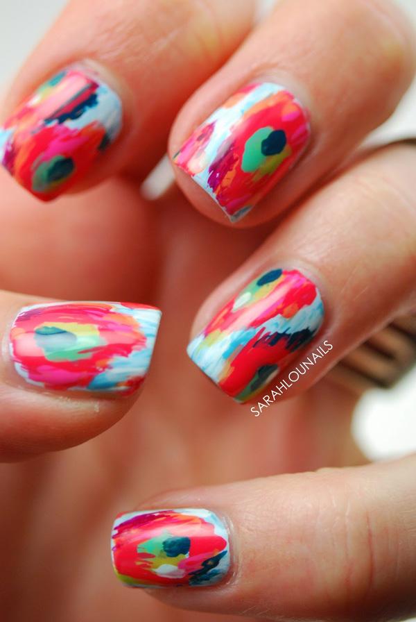 Abstraktní nail art-49