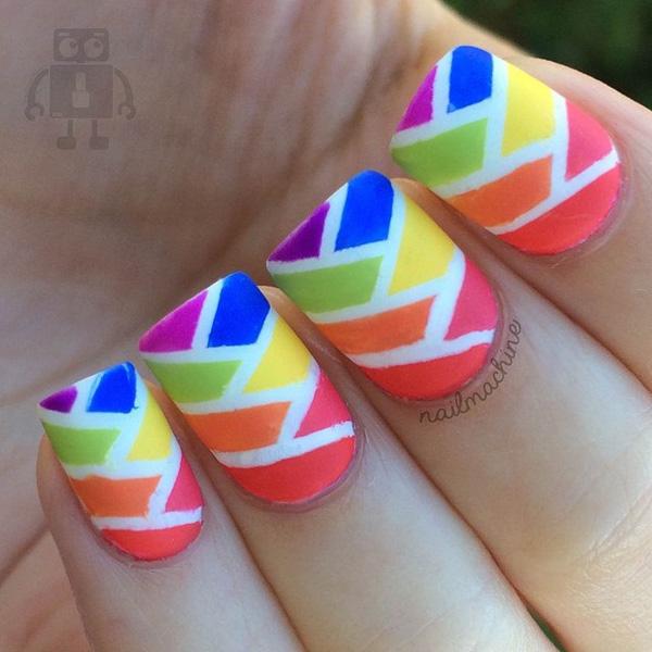 Abstraktní nail art-18