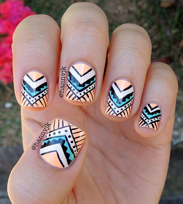 Abstraktní nail art-25