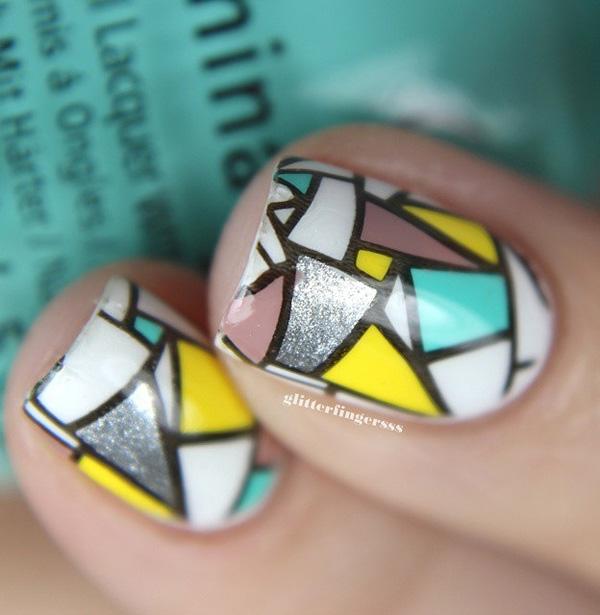 Abstraktní nail art-30