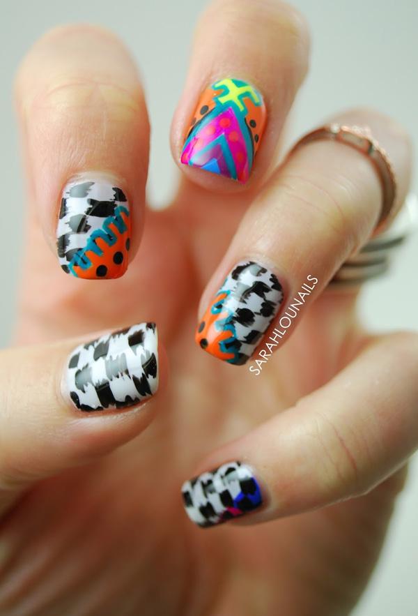 Abstraktní nail art-39