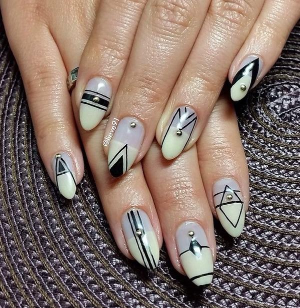 Abstraktní nail art-41