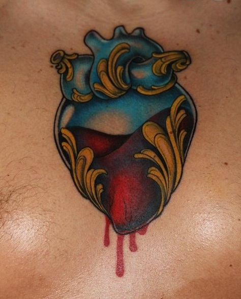 55 erstaunliche Herz-Tattoos, um dein Herz zu schmelzen