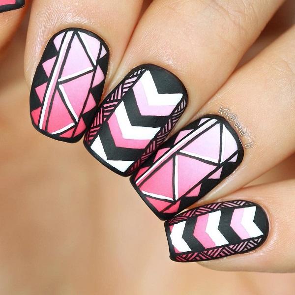 Streifen Nail Art