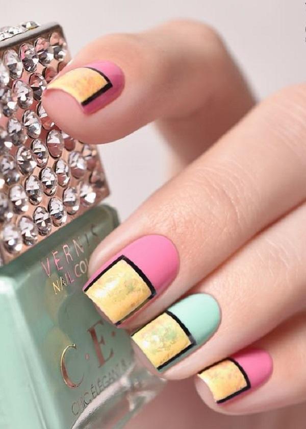 Streifen Nail Art