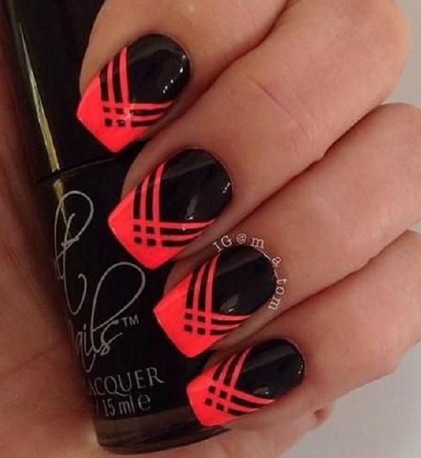 Streifen Nail Art