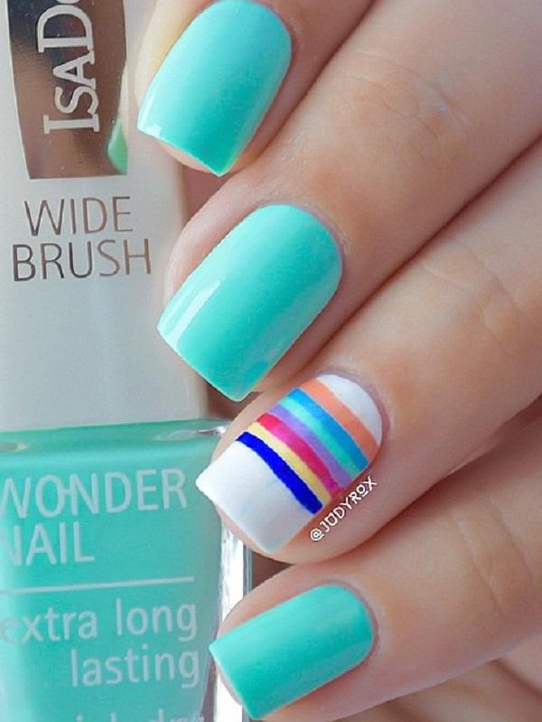 Stripes Nail Art