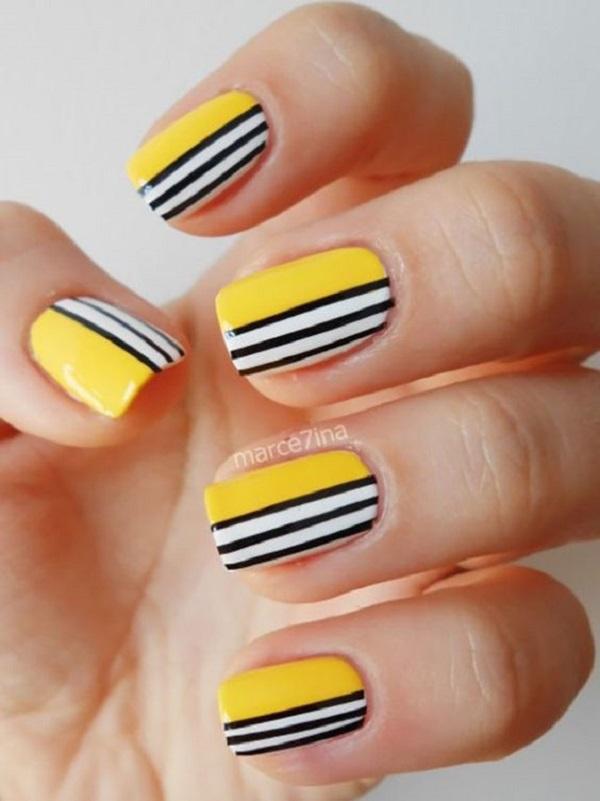 Stripes Nail Art