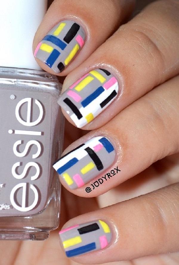 Stripes Nail Art