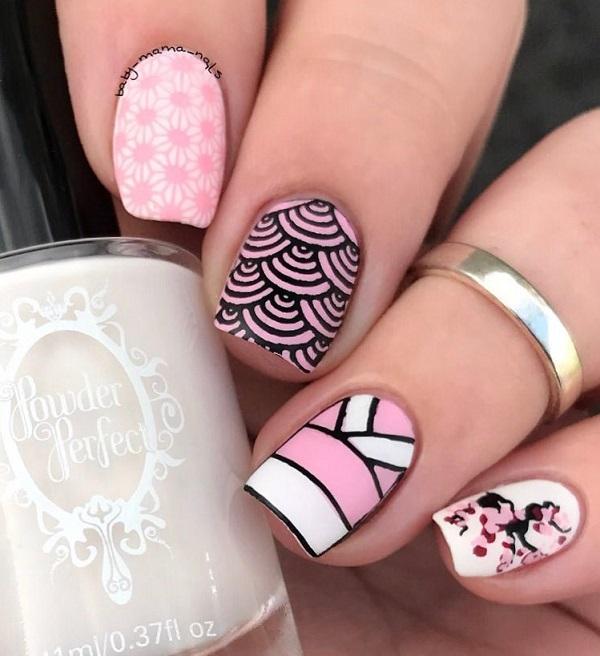 Stripes Nail Art