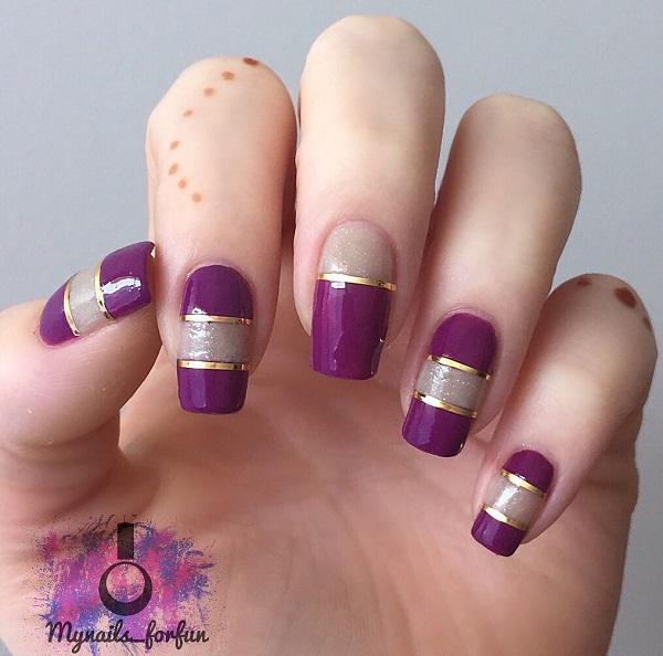 Streifen Nail Art