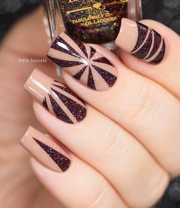 Stripes Nail Art