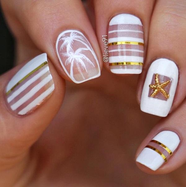 Streifen Nail Art