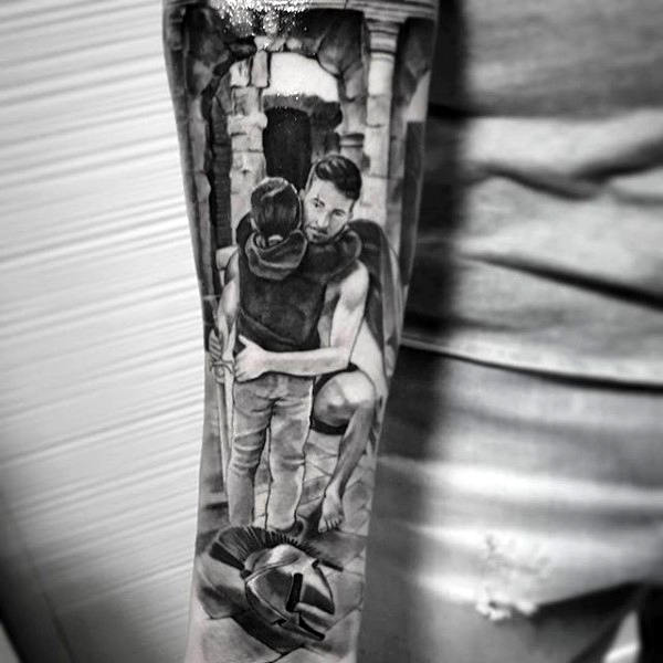 Objměte otce RODINNÉ TATTOO NÁPADY