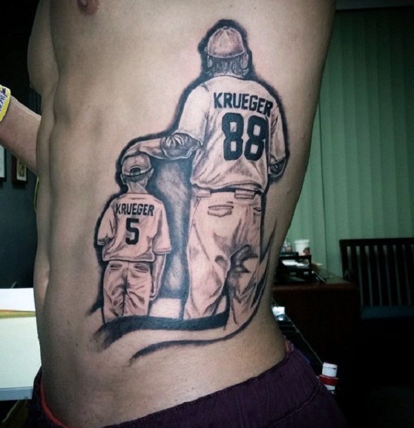 RODINNÉ TATTOO NÁPADY na žebru