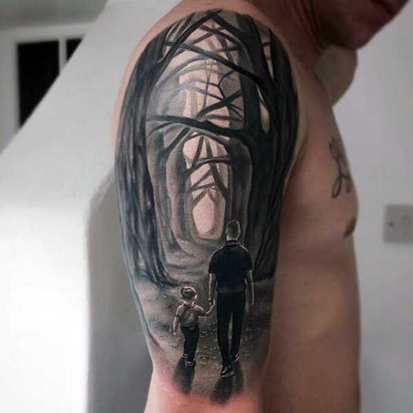 Vzal syna do lesa