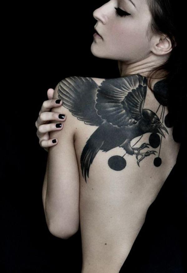 Raven Tattoo pro ženy-26
