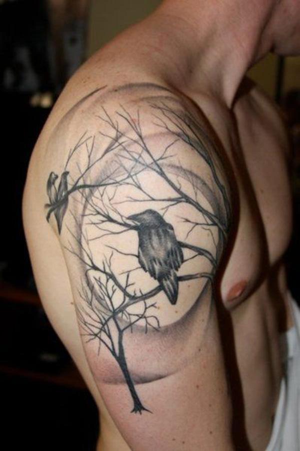 Raven Quarter Tattoo