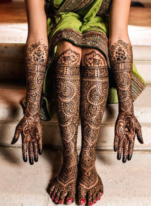 60 atemberaubende Henna-Tattoos und Designs, die zu unglaublich sind, um sie zu beschreiben