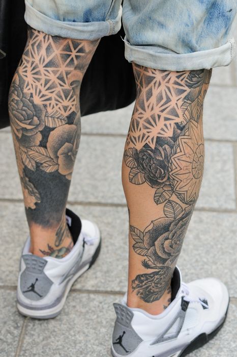 62 Bein-Tattoos, die dich vor Freude springen lassen