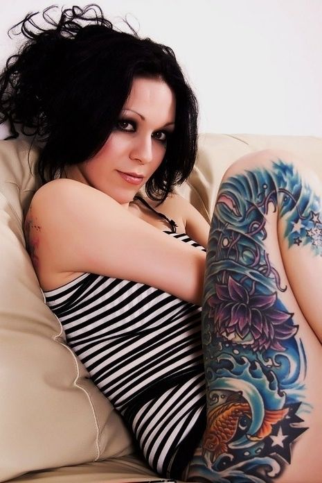 62 Bein-Tattoos, die dich vor Freude springen lassen