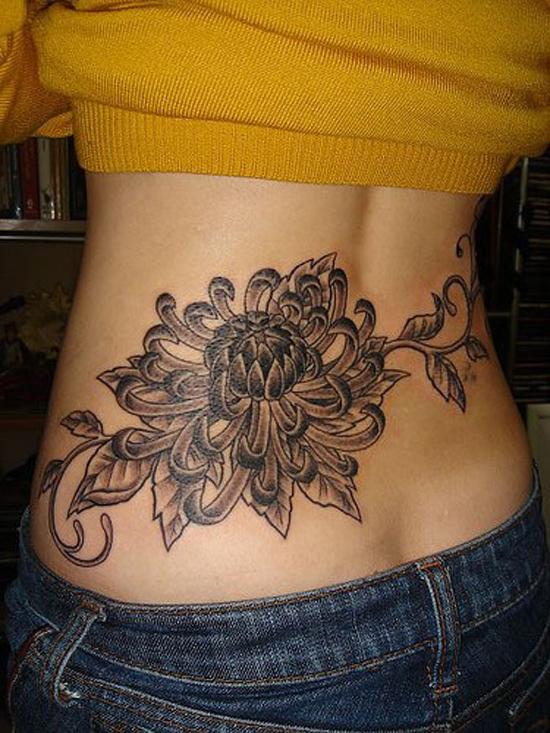 Chrysantheme Blume Tattoo
