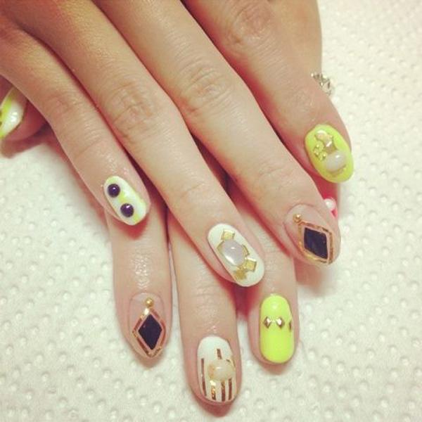 22 japonský nail art