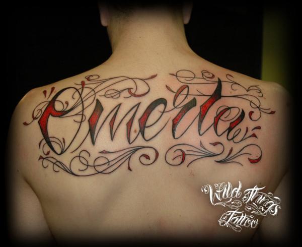 Omerta Schriftzug Tattoo Schriftarten Design