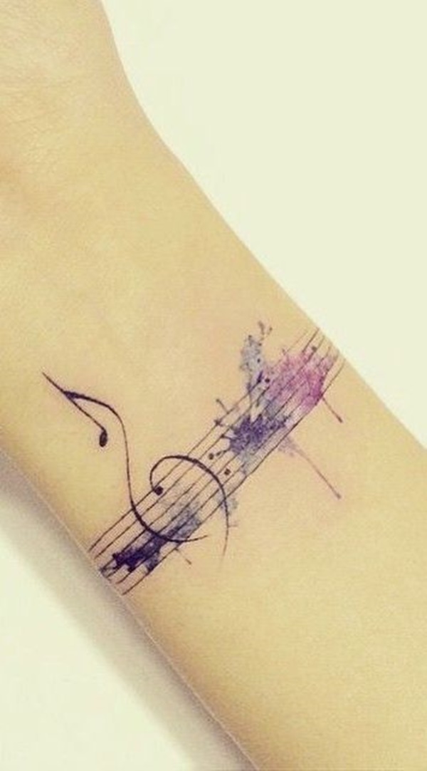 hudební barva tetování