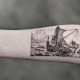 tätowierung, tätowierer, feines linientattoo, schwarz-graues tattoo, tattoo-idee, tattoo-inspiration, tattoo-kunst, eingefärbt, inkedmag