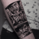 tätowierung, tätowierer, feines linientattoo, schwarz-graues tattoo, tattoo-idee, tattoo-inspiration, tattoo-kunst, eingefärbt, inkedmag