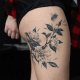 tätowierung, tätowierer, feines linientattoo, schwarz-graues tattoo, tattoo-idee, tattoo-inspiration, tattoo-kunst, eingefärbt, inkedmag