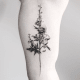 tätowierung, tätowierer, feines linientattoo, schwarz-graues tattoo, tattoo-idee, tattoo-inspiration, tattoo-kunst, eingefärbt, inkedmag