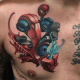 tätowierung, tätowierer, eingefärbt, inkedmag, new school tattoo, tattoo design, tattoo art, tattoo inspiration