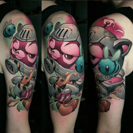 tätowierung, tätowierer, eingefärbt, inkedmag, new school tattoo, tattoo design, tattoo art, tattoo inspiration