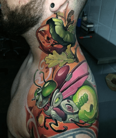 tätowierung, tätowierer, eingefärbt, inkedmag, new school tattoo, tattoo design, tattoo art, tattoo inspiration