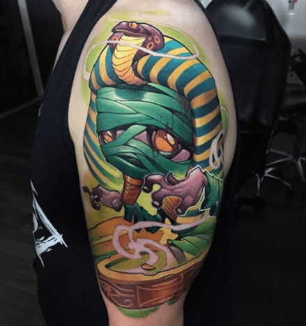tätowierung, tätowierer, eingefärbt, inkedmag, new school tattoo, tattoo design, tattoo art, tattoo inspiration