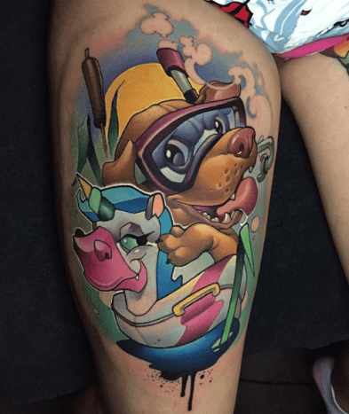 tätowierung, tätowierer, eingefärbt, inkedmag, new school tattoo, tattoo design, tattoo art, tattoo inspiration
