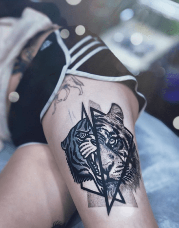 tätowierung, tätowierer, tätowierungskunst, tattoo-design, tattoo-inspiration, löwen-tattoo, tiger-tattoo, eingefärbt, inkedmag