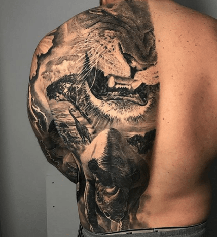 tätowierung, tätowierer, tätowierungskunst, tattoo-design, tattoo-inspiration, löwen-tattoo, tiger-tattoo, eingefärbt, inkedmag